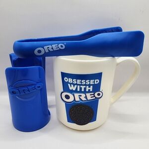 NEW - Oreo Dunk Set- Cup, Cookie Cage & Tongs - Plastic